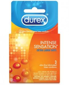 Durex Intense Sensation Extra Large Condoms Dots 3 Pack