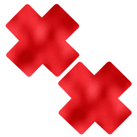 Metallic Red X